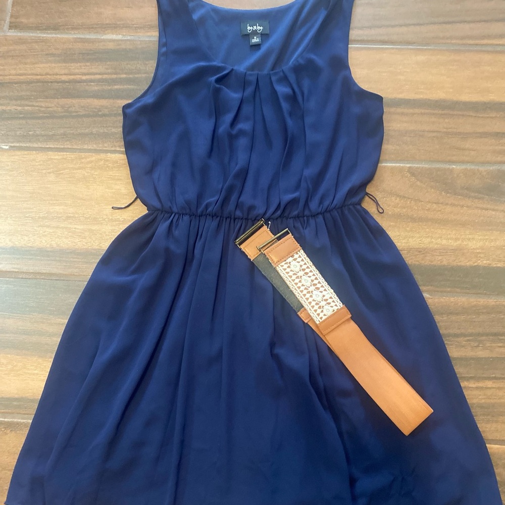blue dress